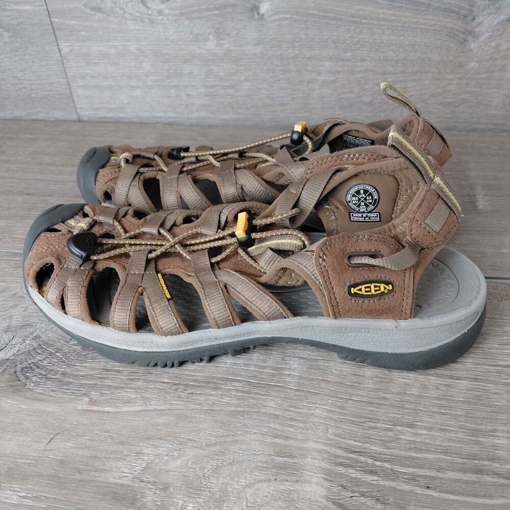 Keen Whisper Sandals Womens 9 Brown Waterproof Outdoor Hiking Trail Beach Shoes - Picture 5 of 9